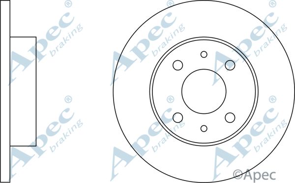 APEC BRAKING Тормозной диск DSK100